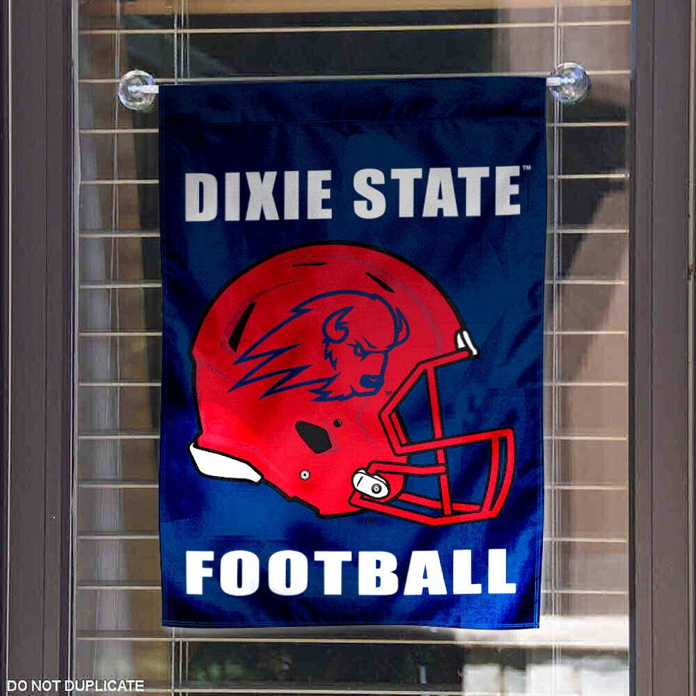 College Flags & Banners Co. Dixie State Trailblazers Football Helmet Garden Yard Flag - Sports Collectibles, Sports Memorabilia, Sports Fan Shop, Sports Gifts