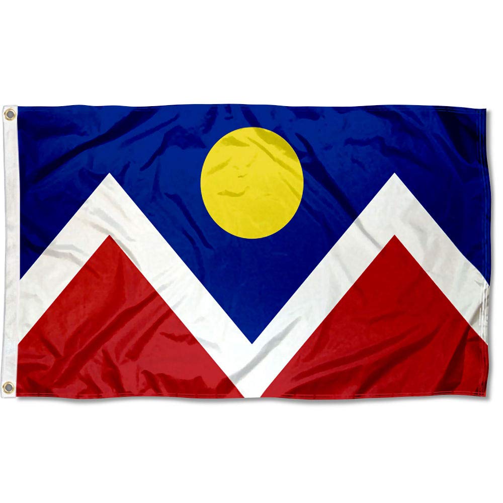 Sports Flags Pennants Company City of Denver Flag 3x5 Foot Banner - Sports Collectibles, Sports Memorabilia, Sports Fan Shop, Sports Gifts