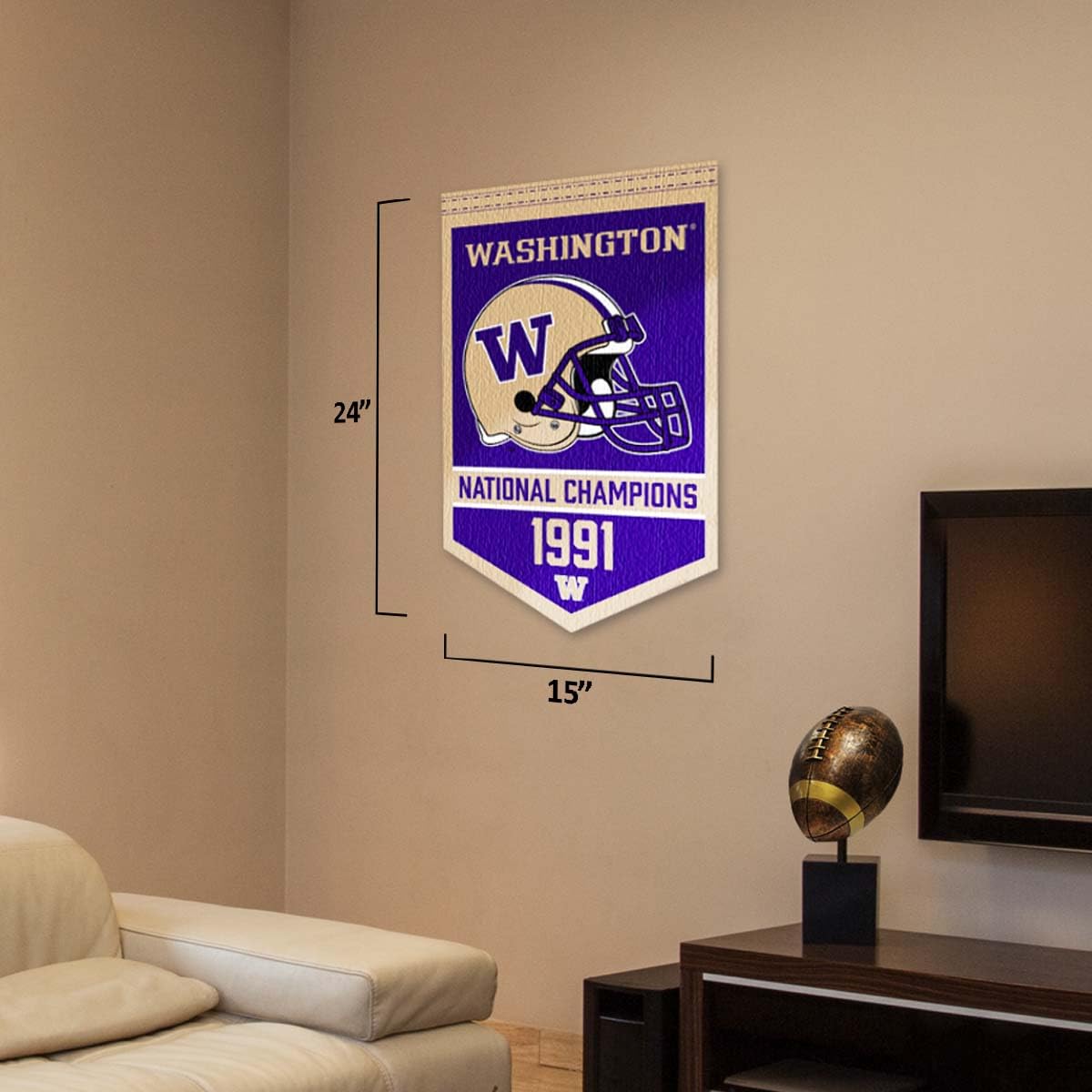 Washington Huskies Football National Champions Banner - Sports Collectibles, Sports Memorabilia, Sports Fan Shop, Sports Gifts