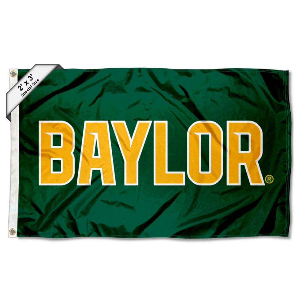 College Flags & Banners Co. Baylor Bears Wordmark Small 2x3 Foot Flag - Sports Collectibles, Sports Memorabilia, Sports Fan Shop, Sports Gifts