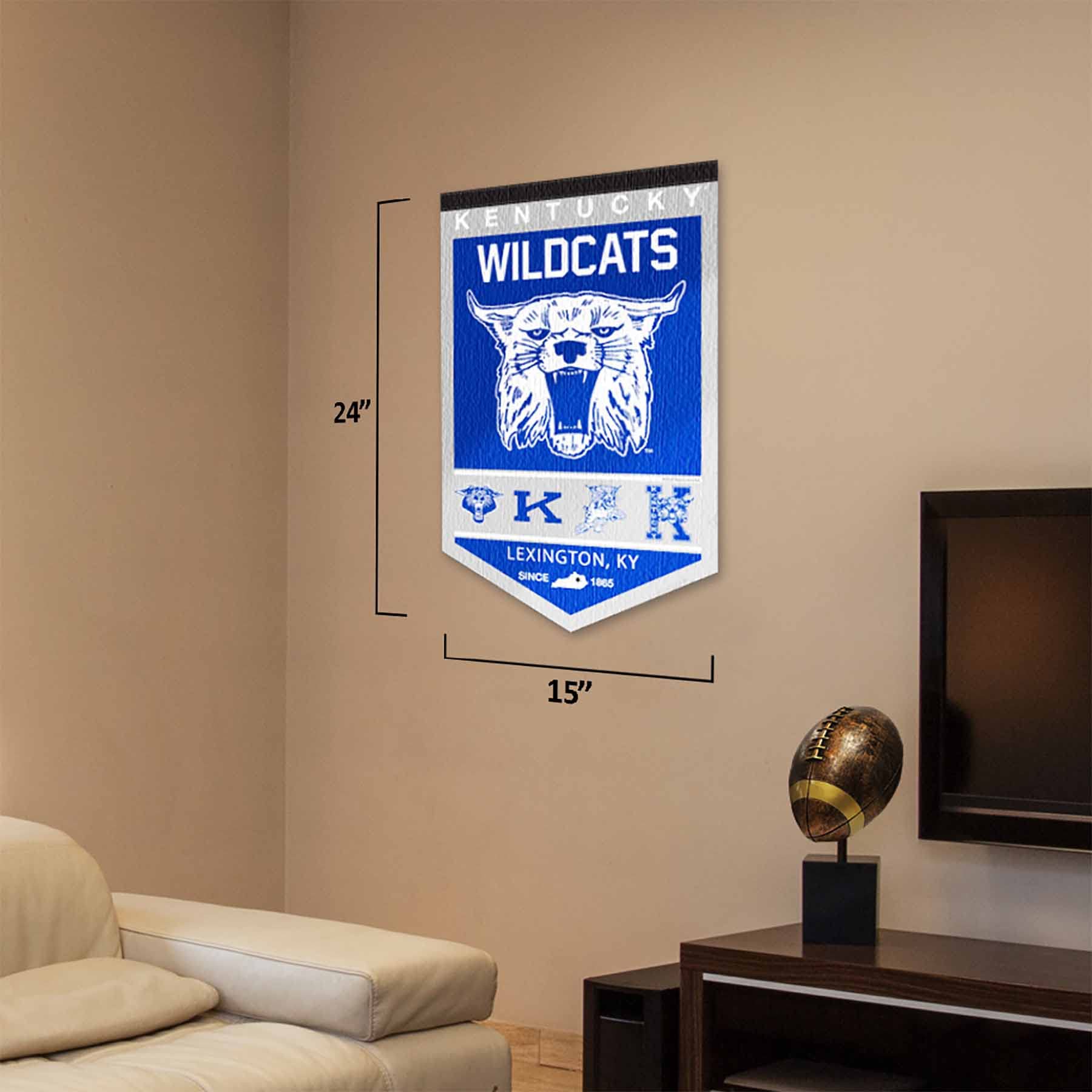 College Flags & Banners Co. Kentucky Wildcats Heritage History Banner Pennant - Sports Collectibles, Sports Memorabilia, Sports Fan Shop, Sports Gifts