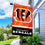 WinCraft Bengals Banner House Flag and 5 Foot Flagpole Set - Sports Collectibles, Sports Memorabilia, Sports Fan Shop, Sports Gifts