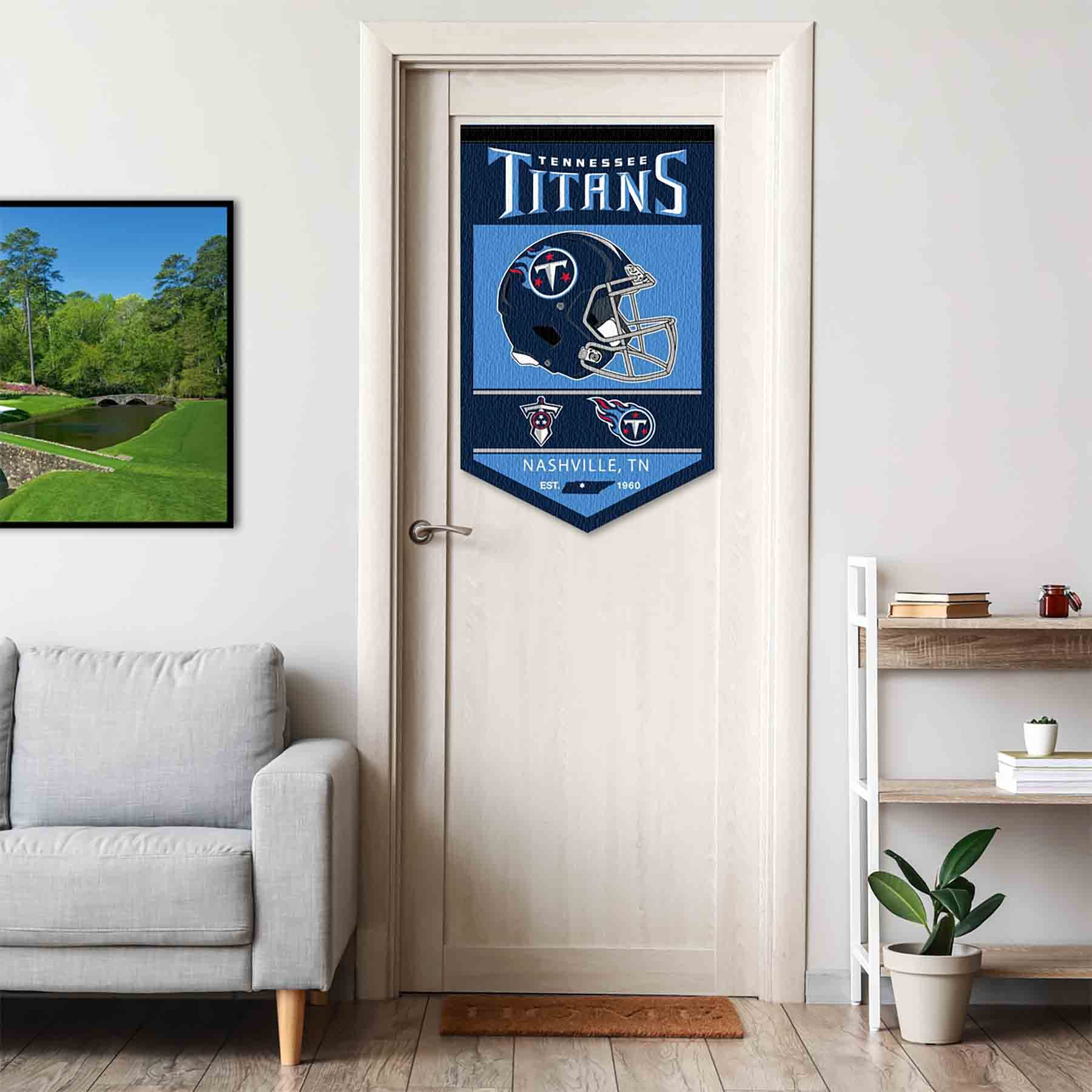WinCraft Tennessee Titans Heritage History Banner Pennant - Sports Collectibles, Sports Memorabilia, Sports Fan Shop, Sports Gifts