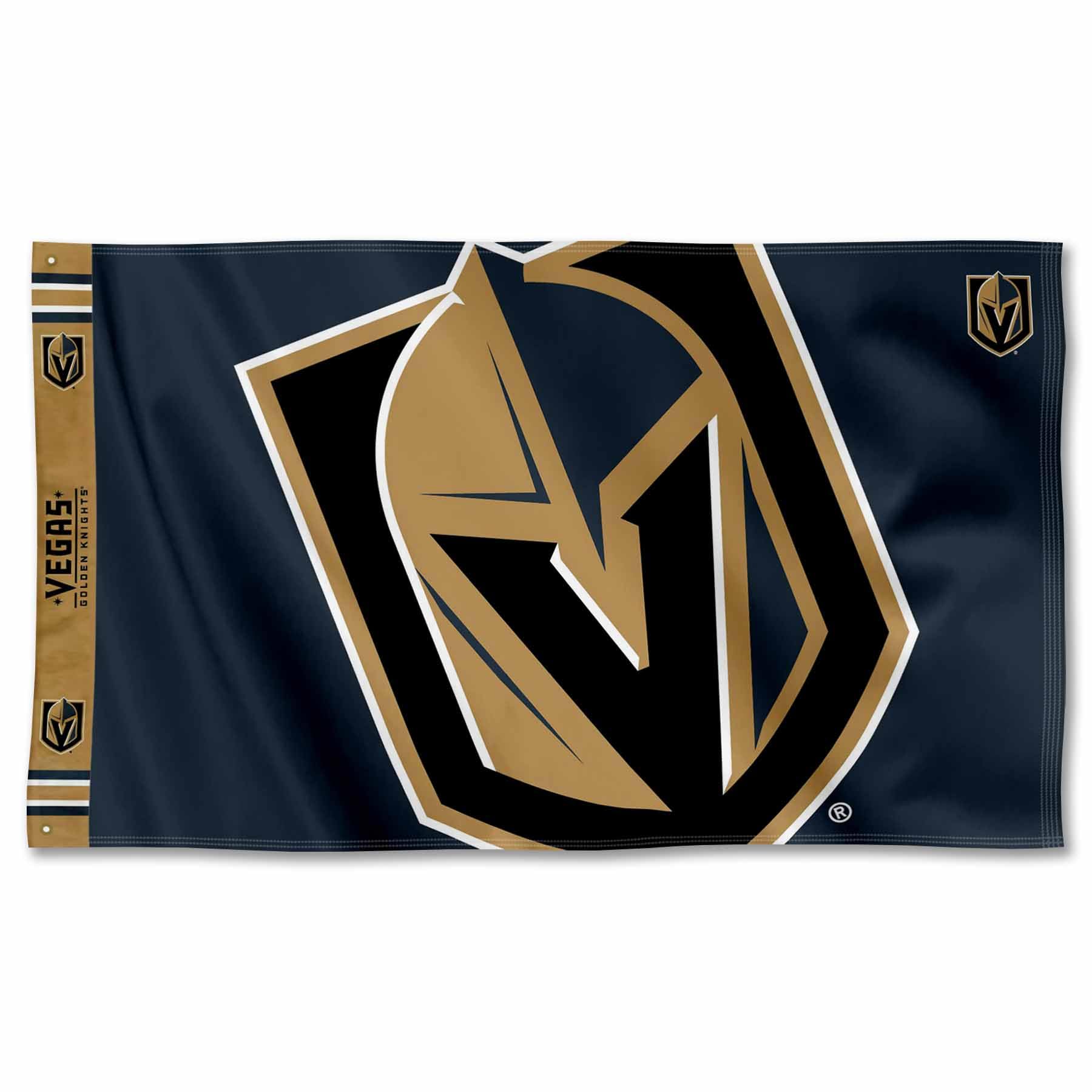 WinCraft Vegas Golden Knights Printed Header 3x5 Premium Banner Flag - Sports Collectibles, Sports Memorabilia, Sports Fan Shop, Sports Gifts