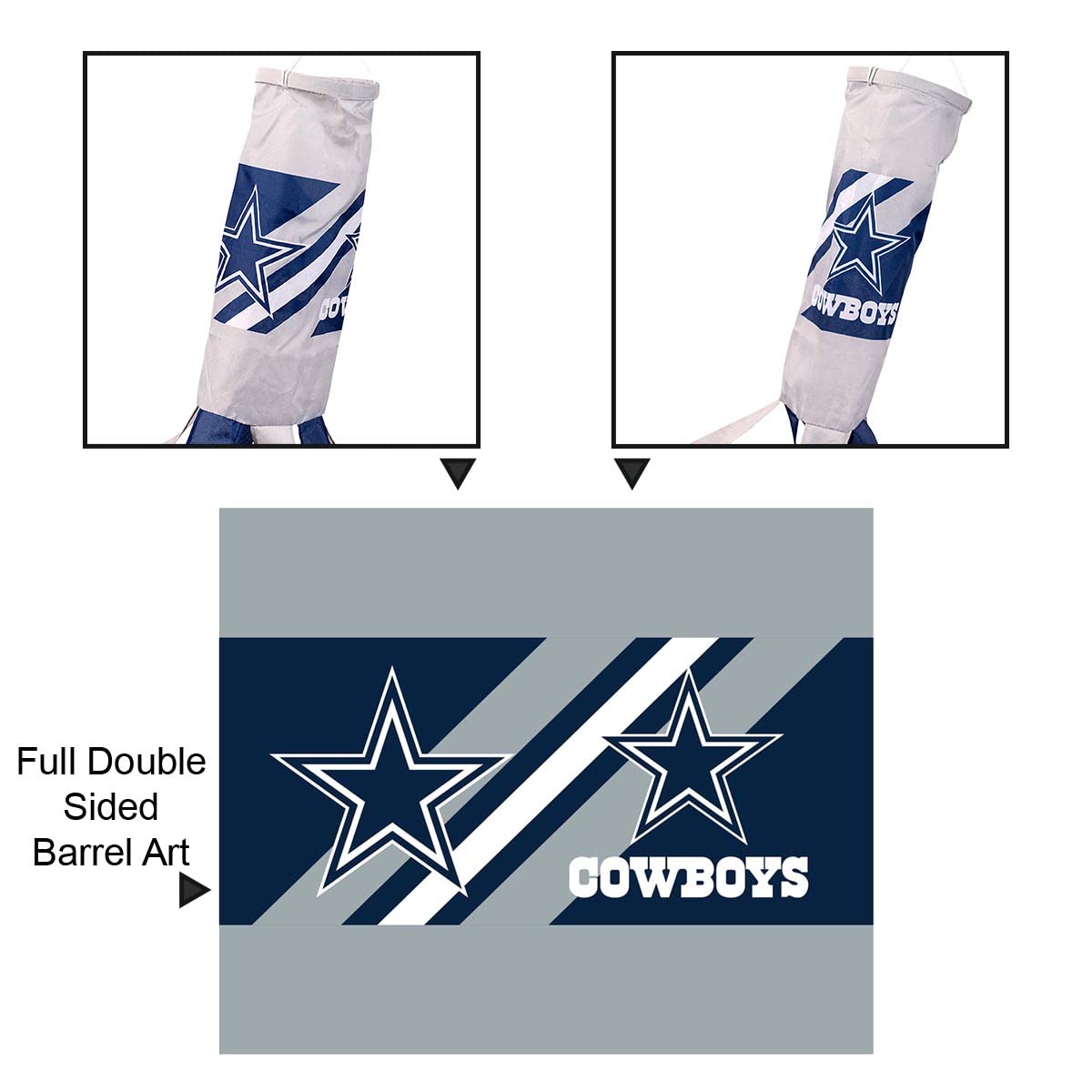 Dallas Cowboys Team Windsock - Sports Collectibles, Sports Memorabilia, Sports Fan Shop, Sports Gifts