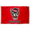 College Flags & Banners Co. NC State Wolf Logo Flag and USA 3x5 Set - Sports Collectibles, Sports Memorabilia, Sports Fan Shop, Sports Gifts
