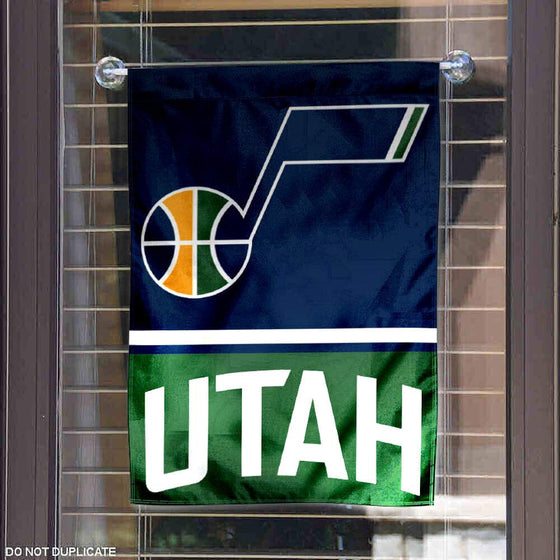 WinCraft Utah Jazz Double Sided Garden Flag - Sports Collectibles, Sports Memorabilia, Sports Fan Shop, Sports Gifts