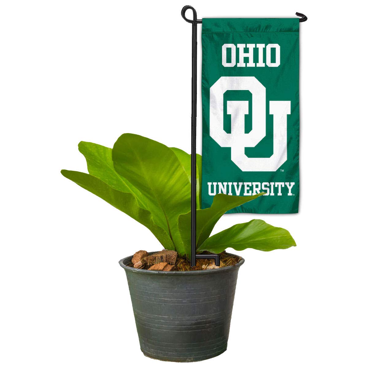 College Flags & Banners Co. Ohio Bobcats Mini Garden and Flower Pot Flag Topper - Sports Collectibles, Sports Memorabilia, Sports Fan Shop, Sports Gifts