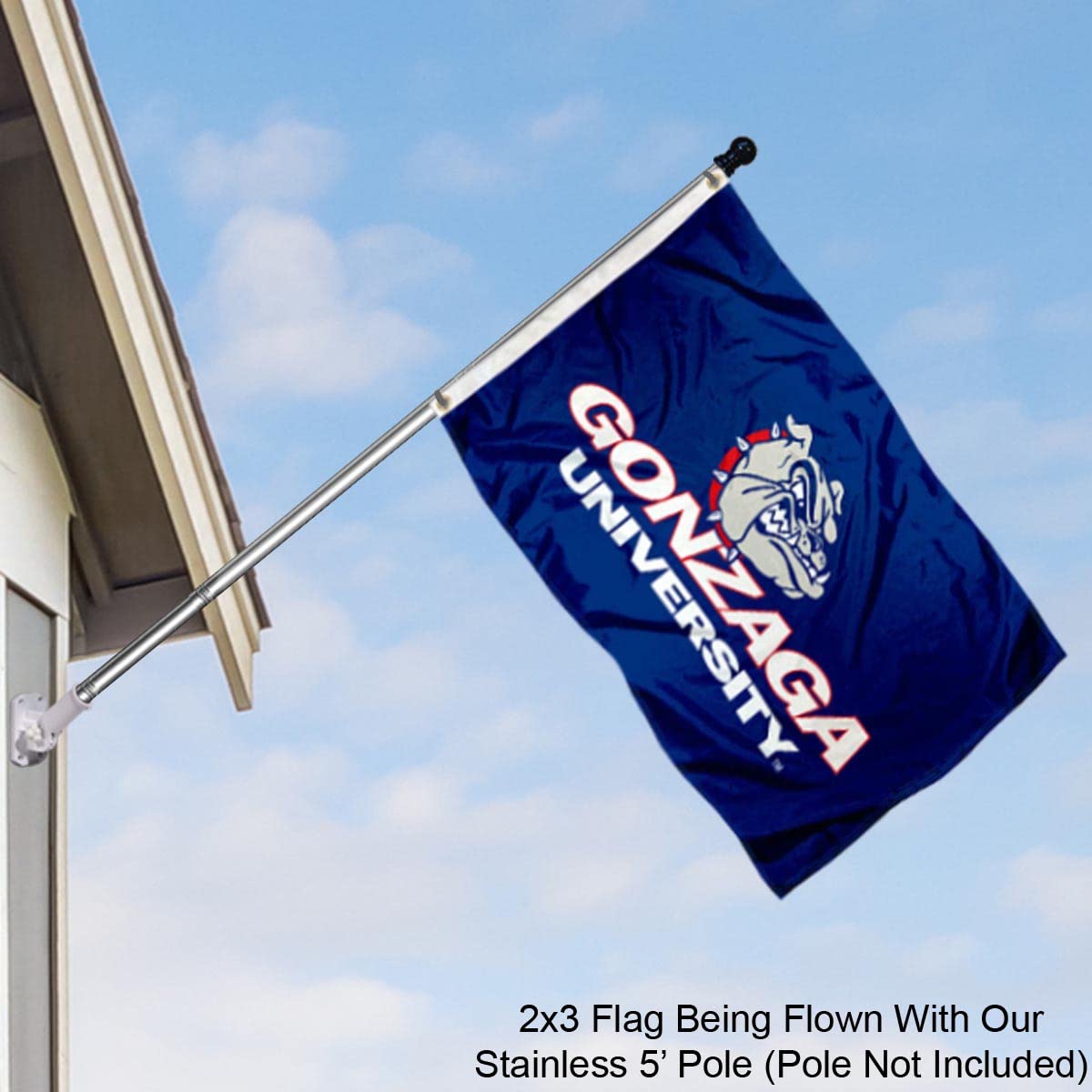 College Flags & Banners Co. Gonzaga Bulldogs 2x3 Foot Flag - Sports Collectibles, Sports Memorabilia, Sports Fan Shop, Sports Gifts