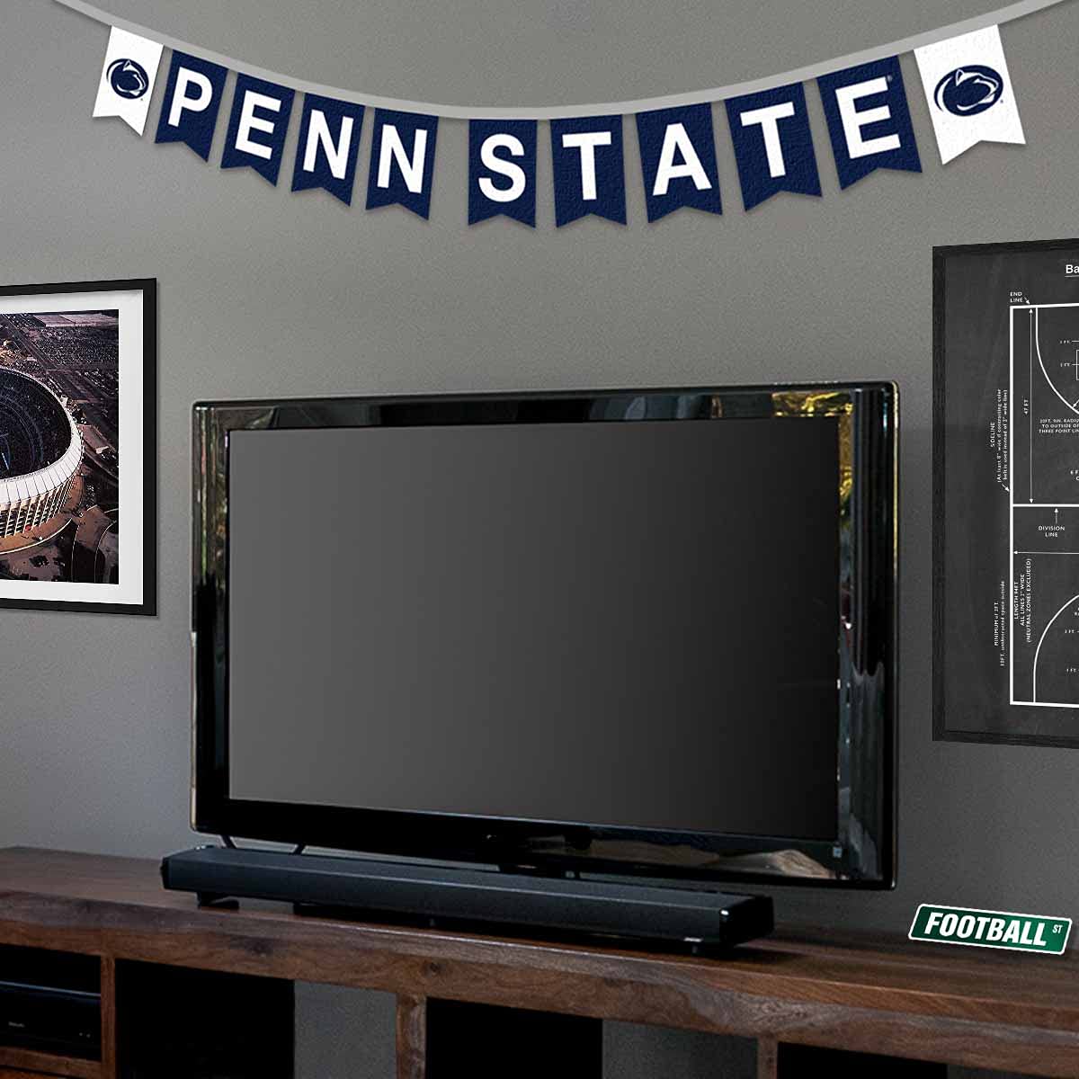 Penn State Nittany Lions Banner String Pennant Flags - Sports Collectibles, Sports Memorabilia, Sports Fan Shop, Sports Gifts