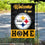 WinCraft Pittsburgh Steelers Welcome Home Decorative Garden Flag Double Sided Banner - Sports Collectibles, Sports Memorabilia, Sports Fan Shop, Sports Gifts