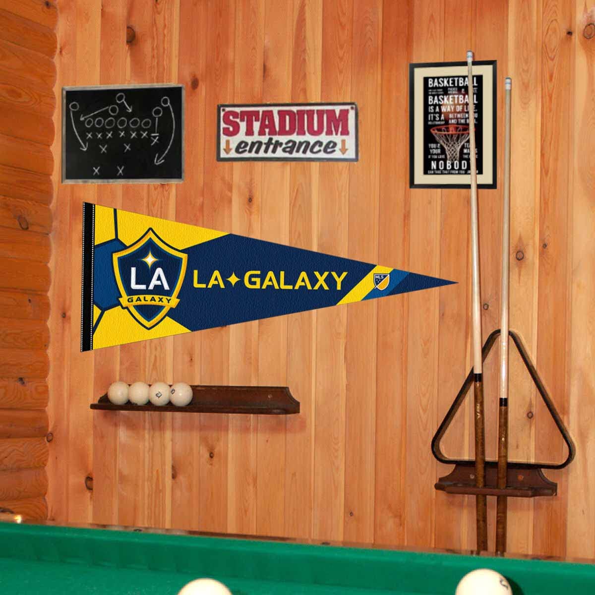 WinCraft Los Angeles Galaxy Pennant Flag Banner - Sports Collectibles, Sports Memorabilia, Sports Fan Shop, Sports Gifts