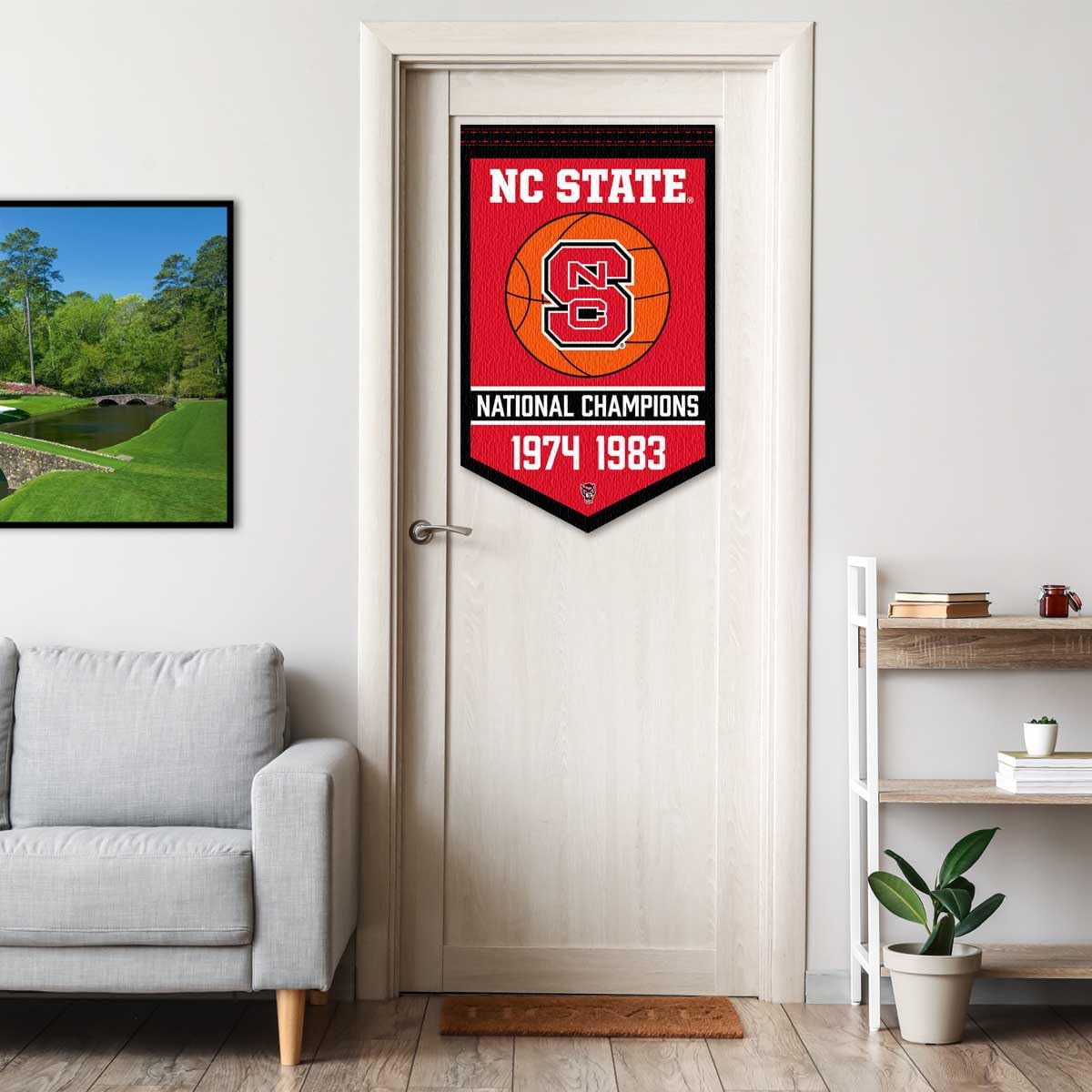 North Carolina State Wolfpack Basketball National Champions Banner - Sports Collectibles, Sports Memorabilia, Sports Fan Shop, Sports Gifts