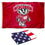 College Flags & Banners Co. Badgers Flag and USA 3x5 Flag Set - Sports Collectibles, Sports Memorabilia, Sports Fan Shop, Sports Gifts