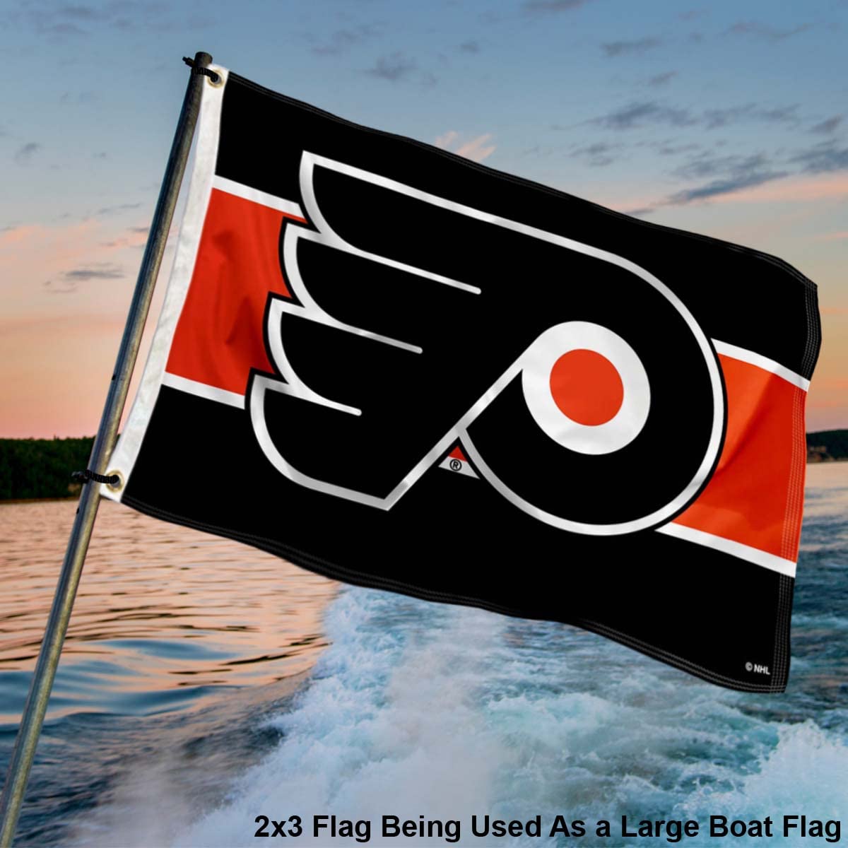 WinCraft Philadelphia Flyers Small 2x3 Foot Banner Flag - Sports Collectibles, Sports Memorabilia, Sports Fan Shop, Sports Gifts