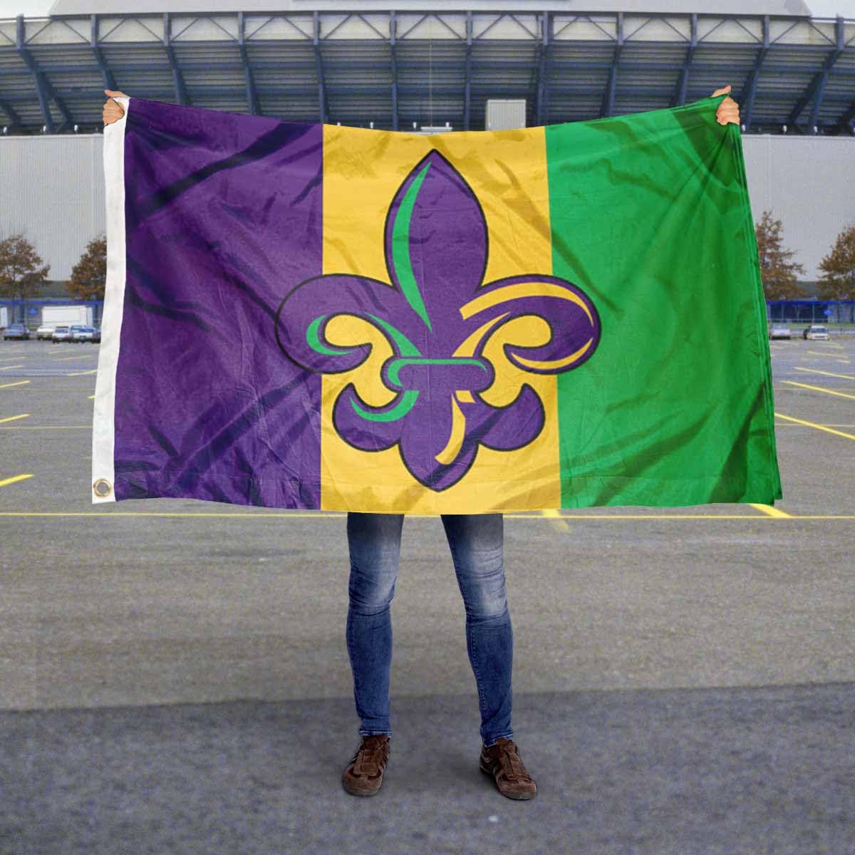 Sports Flags Pennants Company Fleur De Lis Flag - Sports Collectibles, Sports Memorabilia, Sports Fan Shop, Sports Gifts