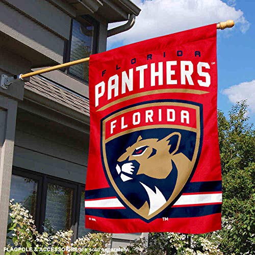WinCraft Florida Panthers Double Sided Banner House Flag - Sports Collectibles, Sports Memorabilia, Sports Fan Shop, Sports Gifts