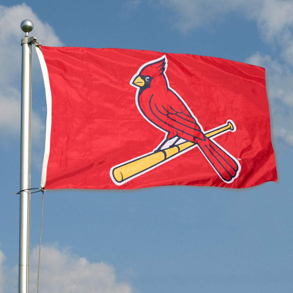 WinCraft St. Louis Cardinals Embroidered Nylon Flag - Sports Collectibles, Sports Memorabilia, Sports Fan Shop, Sports Gifts