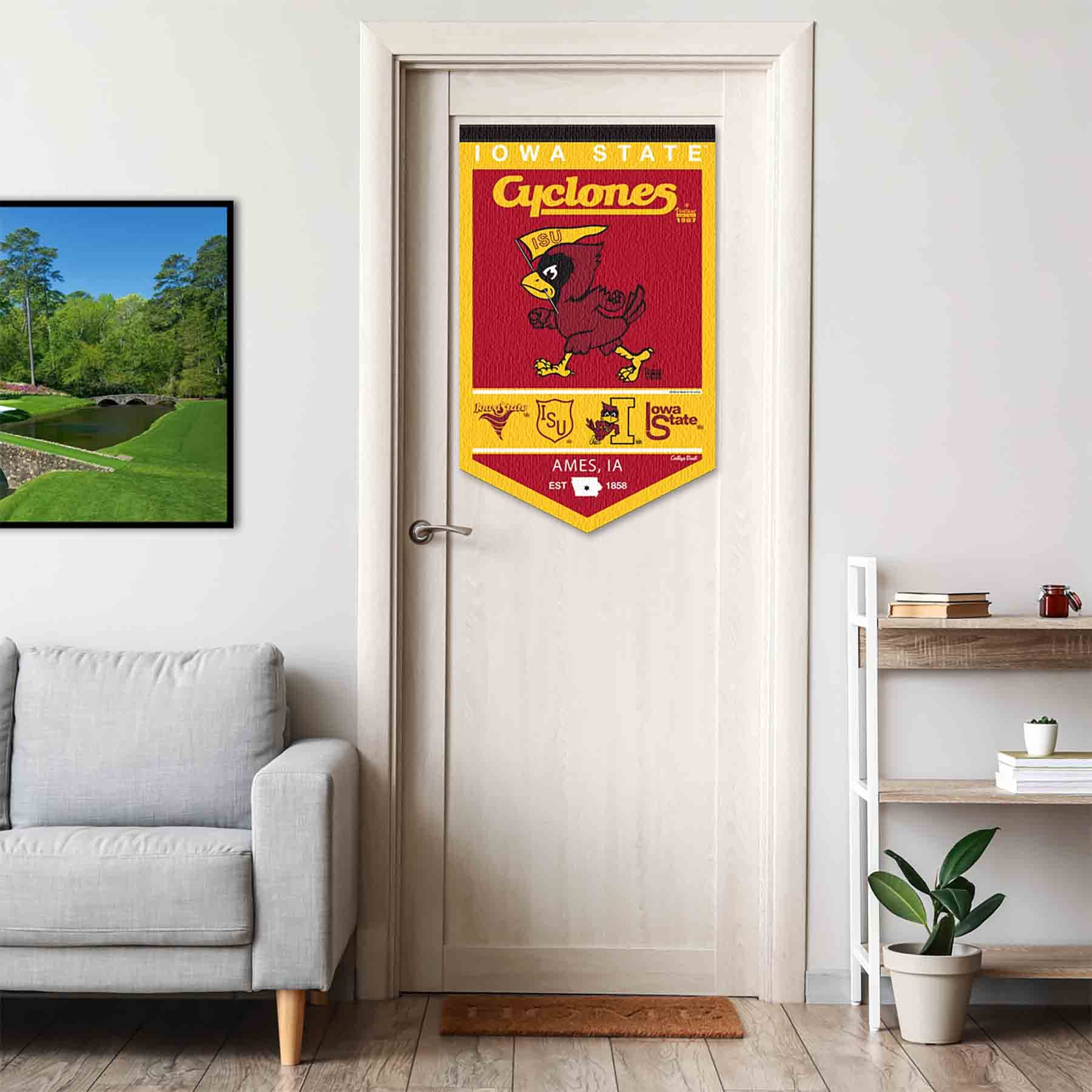 College Flags & Banners Co. Iowa State Cyclones Heritage History Banner Pennant - Sports Collectibles, Sports Memorabilia, Sports Fan Shop, Sports Gifts