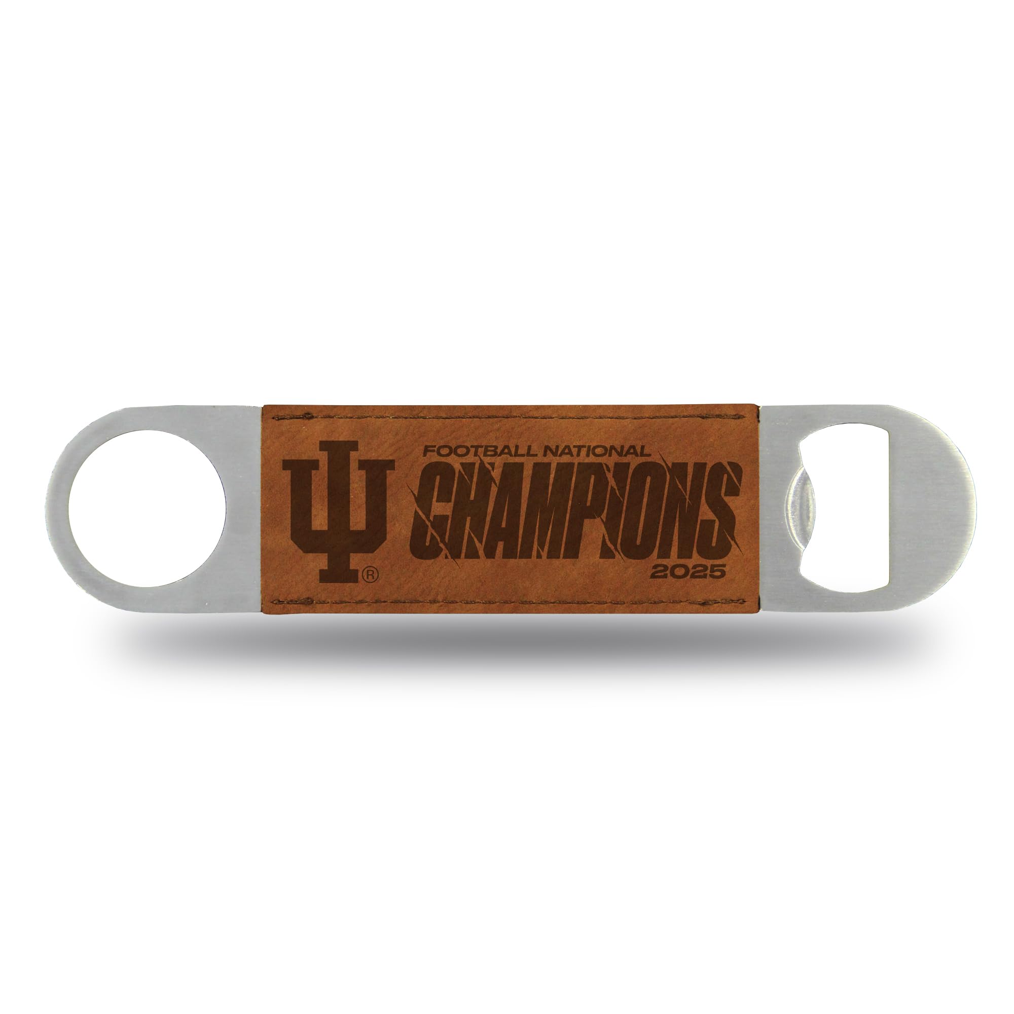 Rico Industries NCAA Indiana Hoosiers 2026 Football National Champions Faux Leather Laser Engraved Bar Blade - Great Beverage Accessory for Game Day - Sports Gifts, Sports Memorabilia, Sports Collectibles, Fan Shop