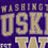 NCAA Washington Huskies Vintage Arch Block Ultra Soft Blanket - Sports Gifts, Sports Memorabilia, Sports Collectibles, Fan Shop