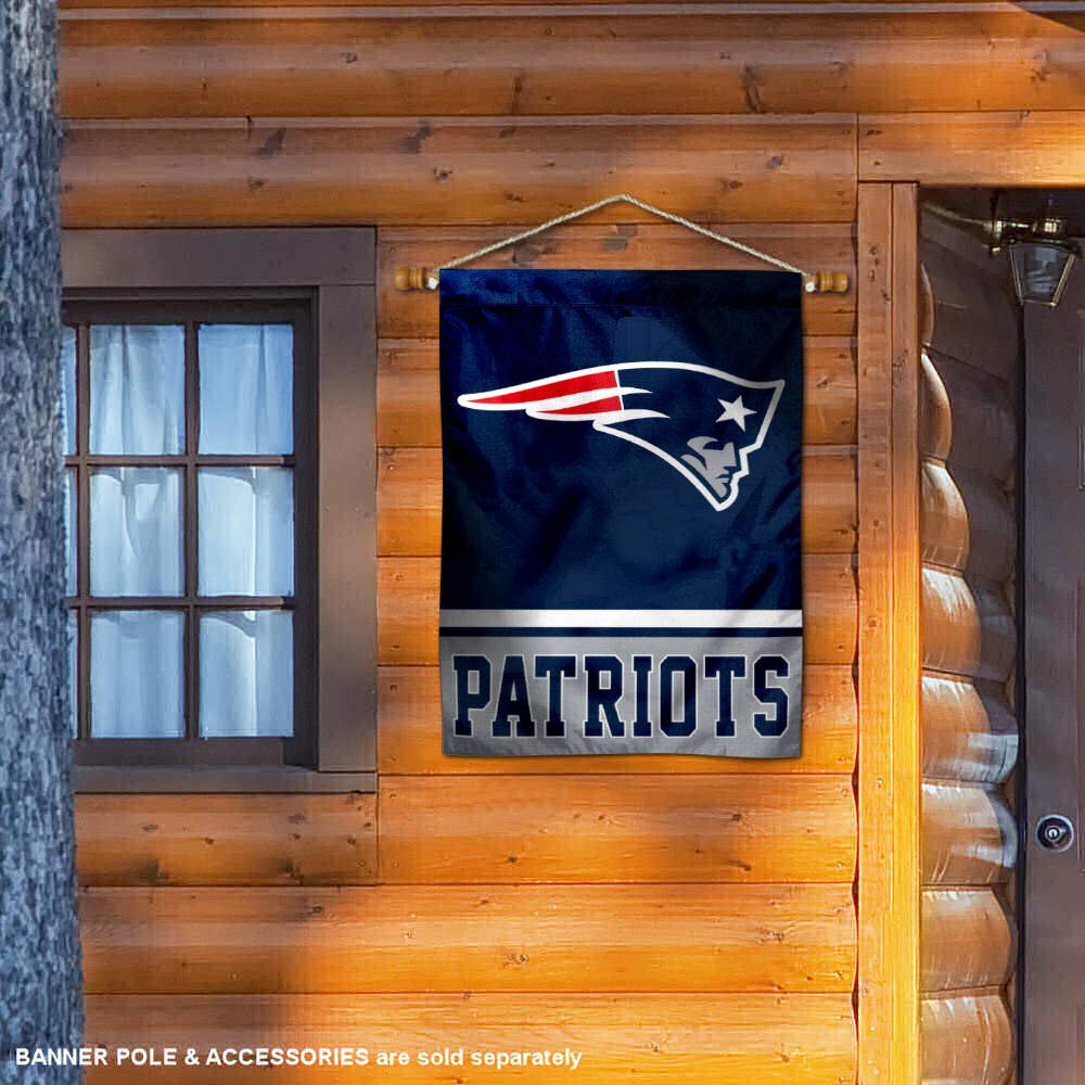 WinCraft New England Patriots Two Sided House Flag - Sports Collectibles, Sports Memorabilia, Sports Fan Shop, Sports Gifts