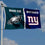WinCraft Eagles and Giants House Divided Flag Rivalry Banner - Sports Collectibles, Sports Memorabilia, Sports Fan Shop, Sports Gifts