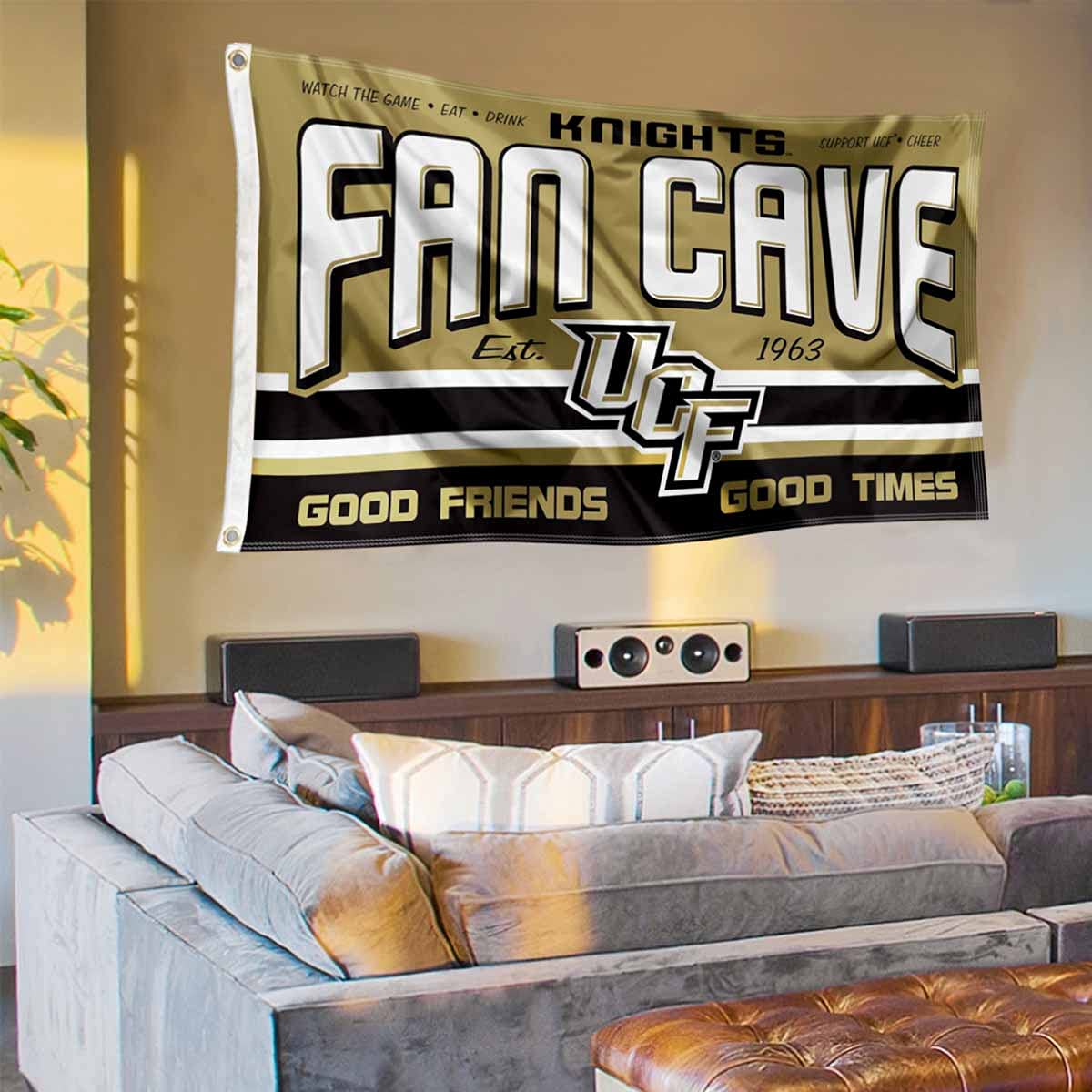 Central Florida Knights Fan Man Cave Banner Flag - Sports Collectibles, Sports Memorabilia, Sports Fan Shop, Sports Gifts