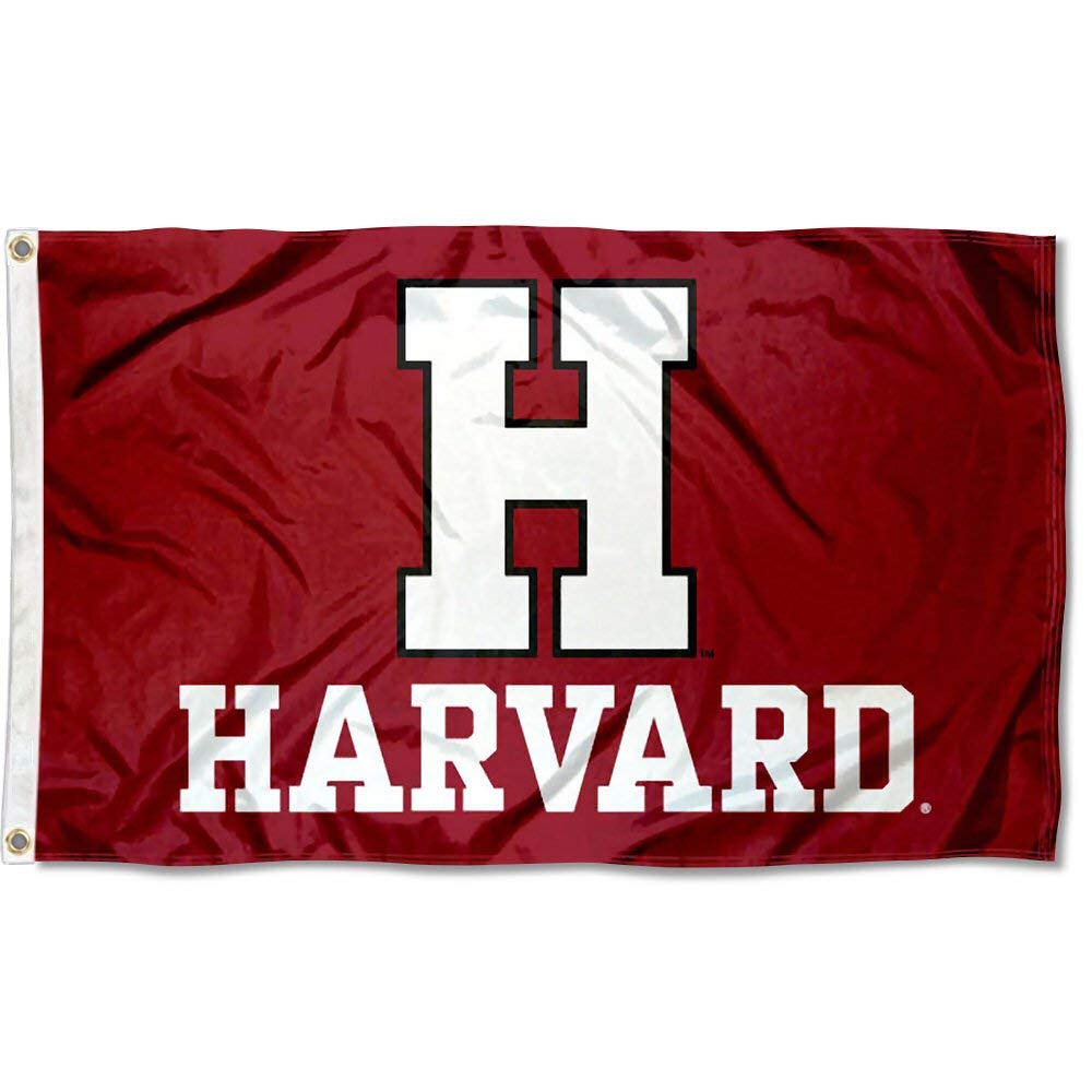 College Flags & Banners Co. Harvard Crimson Athletic Logo and USA 3x5 Flag Set - Sports Collectibles, Sports Memorabilia, Sports Fan Shop, Sports Gifts