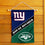 WinCraft House Divided Giants and Jets Double Sided Garden Flag - Sports Collectibles, Sports Memorabilia, Sports Fan Shop, Sports Gifts