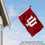 College Flags & Banners Co. Indiana Hoosiers 2x3 Foot Small Flag and USA 3x5 Flag Set - Sports Collectibles, Sports Memorabilia, Sports Fan Shop, Sports Gifts