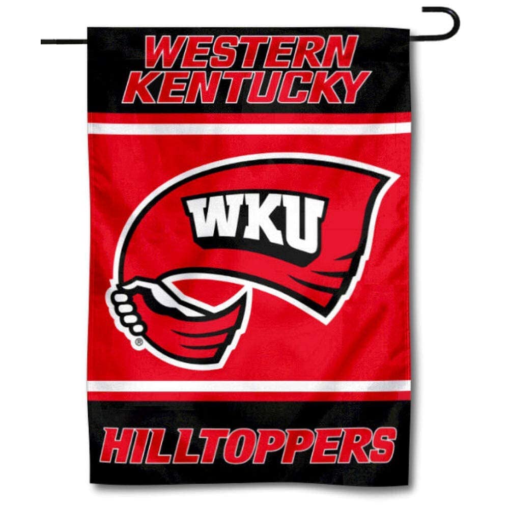 College Flags & Banners Co. WKU Hilltoppers Garden Flag and USA Flag Stand Pole Holder Set - Sports Collectibles, Sports Memorabilia, Sports Fan Shop, Sports Gifts