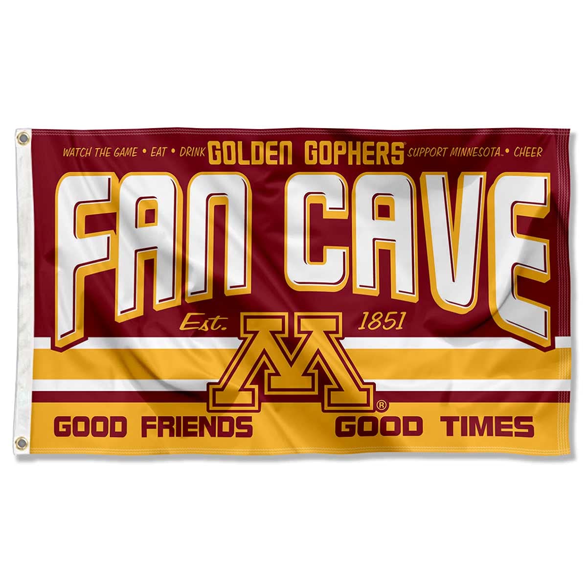 Minnesota Gophers Fan Man Cave Banner Flag - Sports Collectibles, Sports Memorabilia, Sports Fan Shop, Sports Gifts