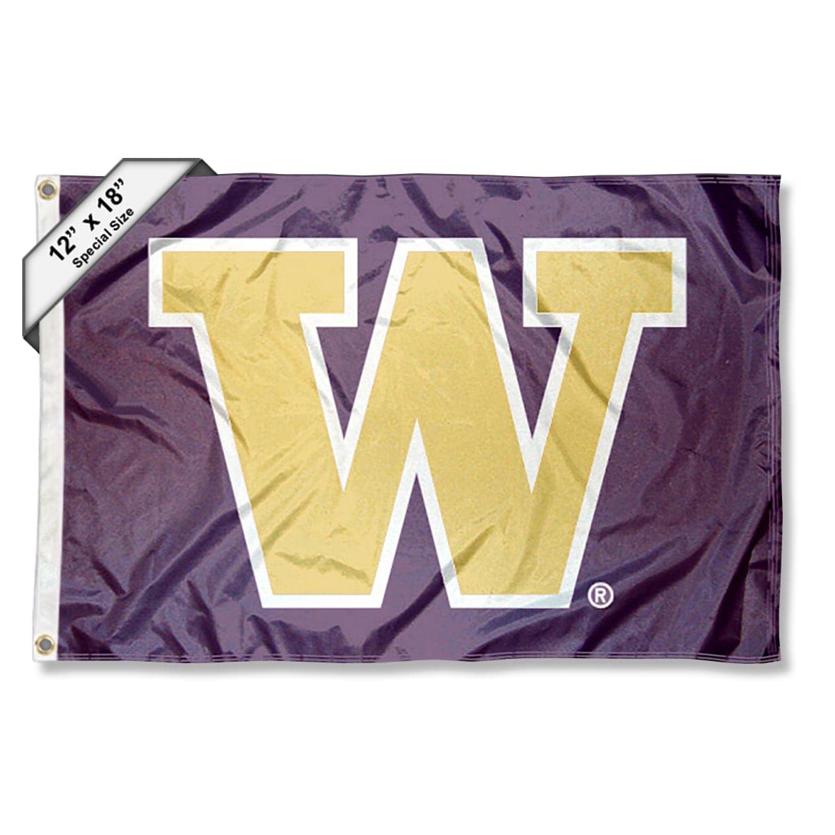 College Flags & Banners Co. University of Washington Golf Cart and Boat Flag - Sports Collectibles, Sports Memorabilia, Sports Fan Shop, Sports Gifts