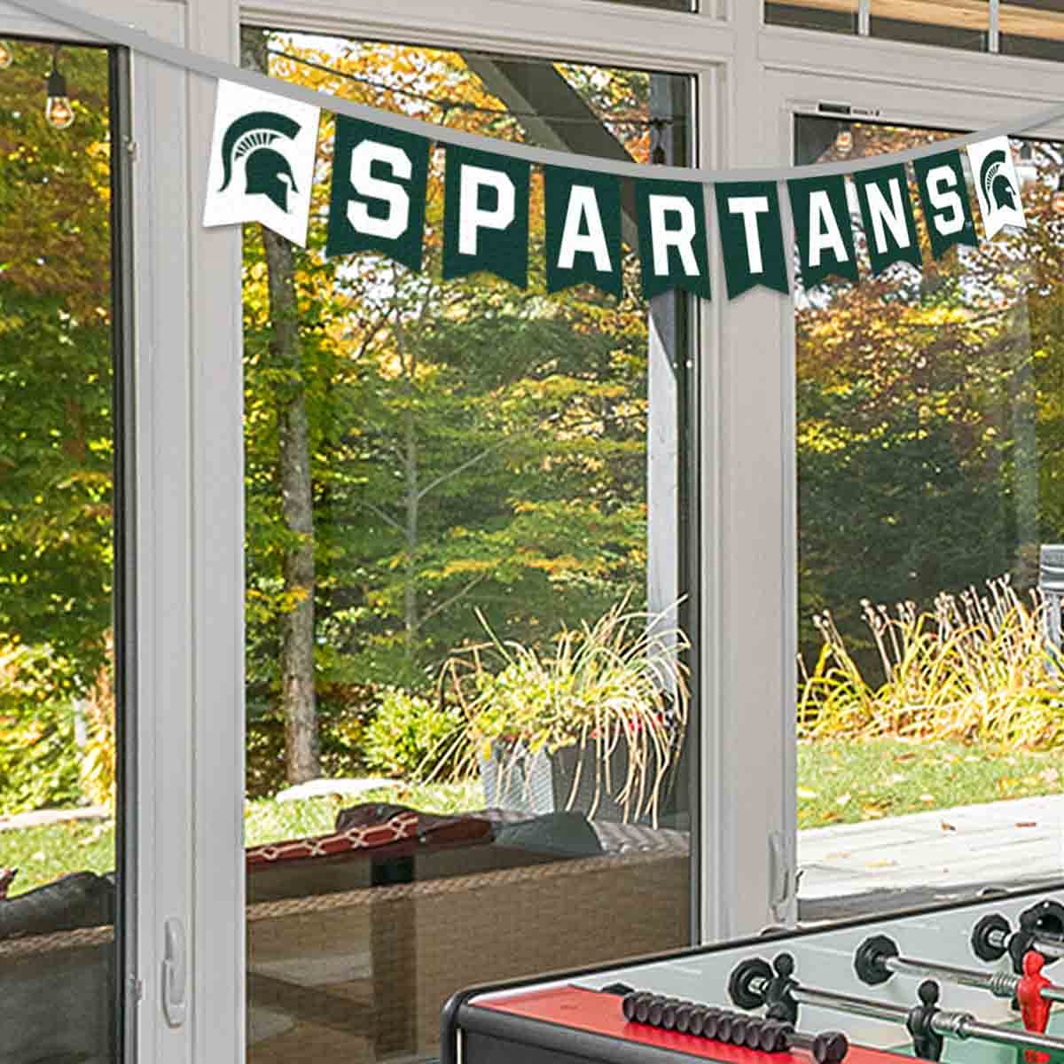 Michigan State Spartans Banner String Pennant Flags - Sports Collectibles, Sports Memorabilia, Sports Fan Shop, Sports Gifts