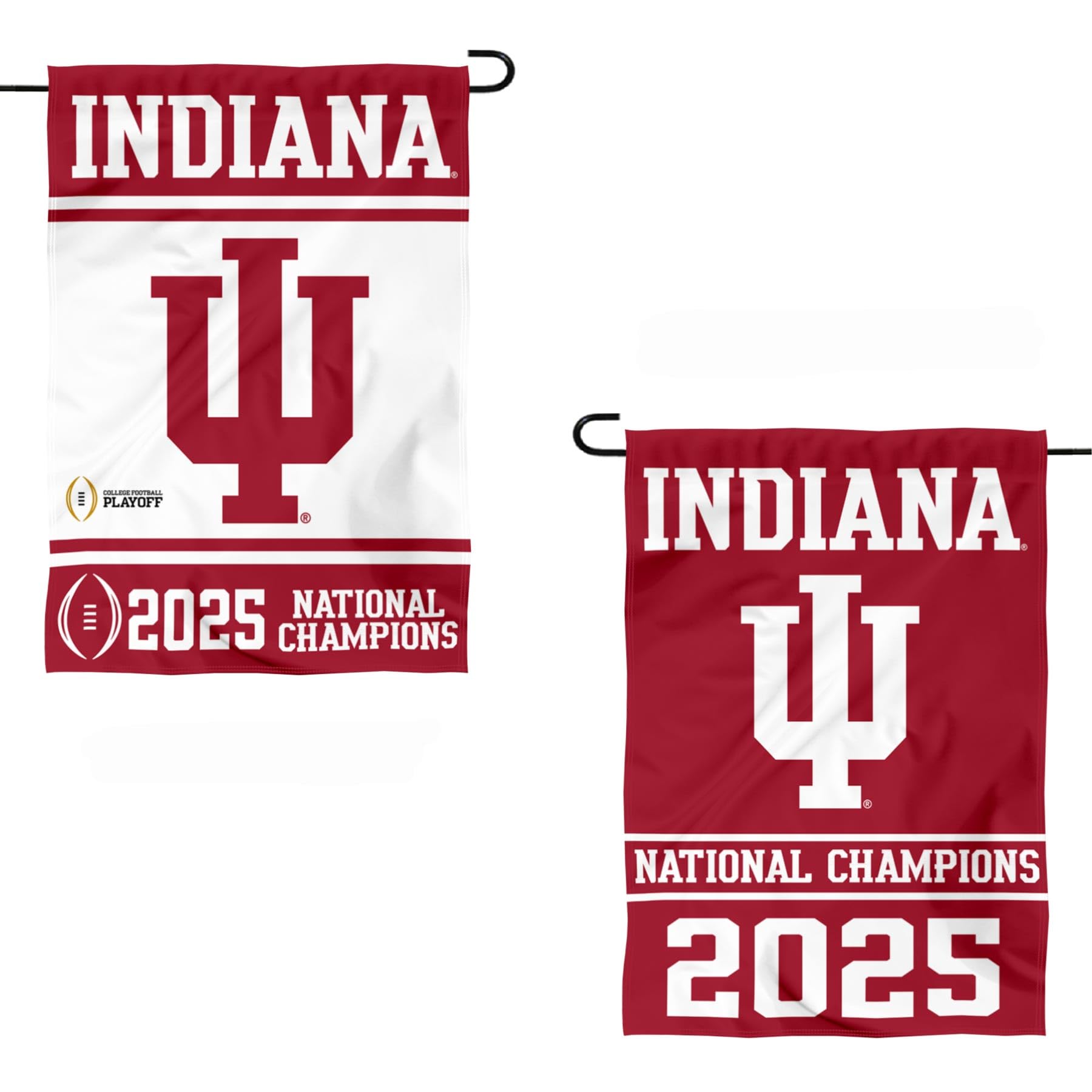 Indiana Hoosiers 2025 National Champions Garden Banner Flag - Sports Gifts, Sports Memorabilia, Sports Collectibles, Fan Shop