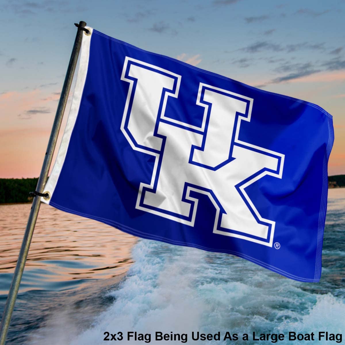 College Flags & Banners Co. Kentucky Wildcats Small 2x3 Foot Flag - Sports Collectibles, Sports Memorabilia, Sports Fan Shop, Sports Gifts