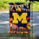 College Flags & Banners Co. Michigan Team University Wolverines Fall Leaves Football Season Garden Yard Flag - Sports Collectibles, Sports Memorabilia, Sports Fan Shop, Sports Gifts