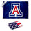Arizona Wildcats Small 2'x3' Flag and USA 3x5 Flag Set - Sports Collectibles, Sports Memorabilia, Sports Fan Shop, Sports Gifts
