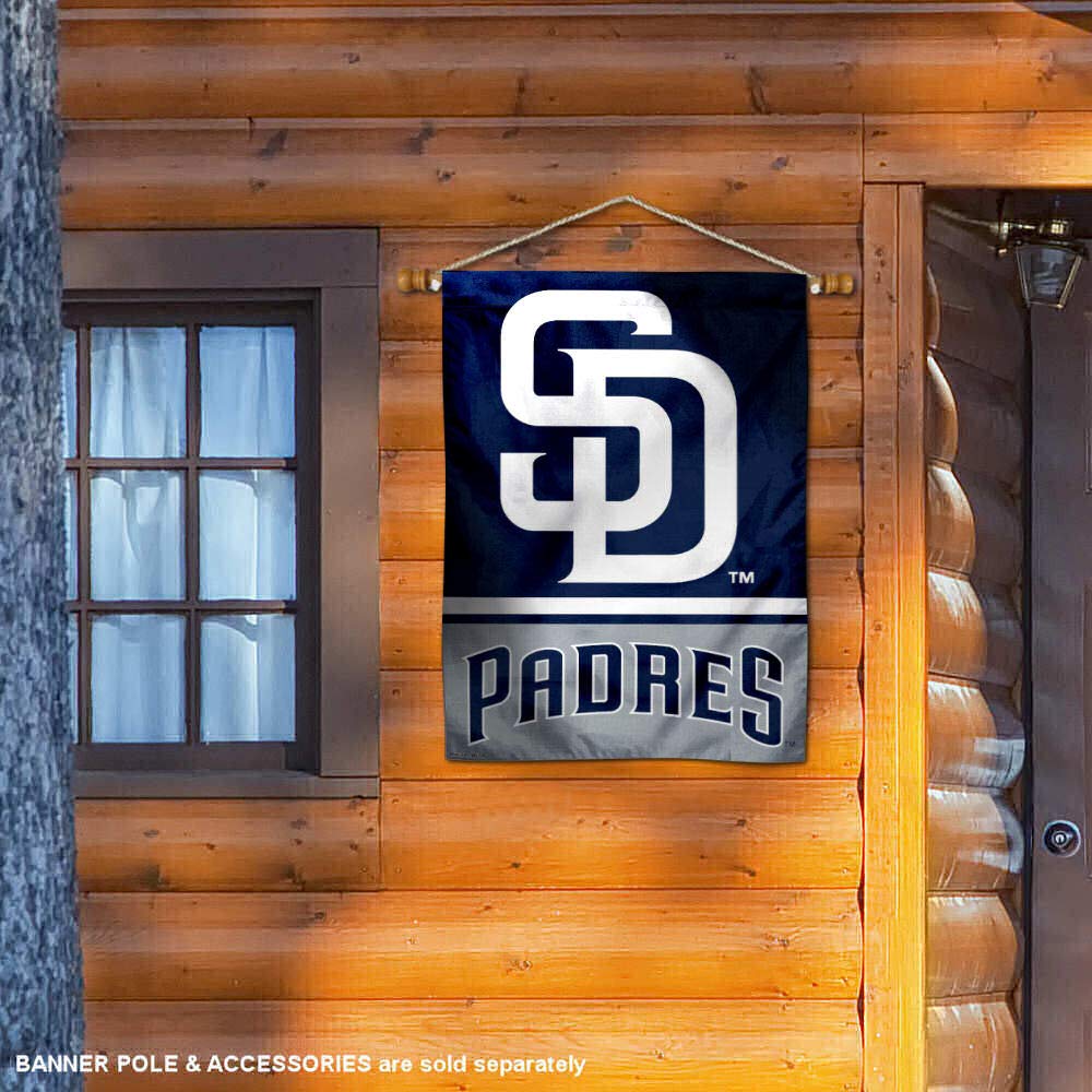 WinCraft San Diego Baseball Double Sided House Flag - Sports Collectibles, Sports Memorabilia, Sports Fan Shop, Sports Gifts