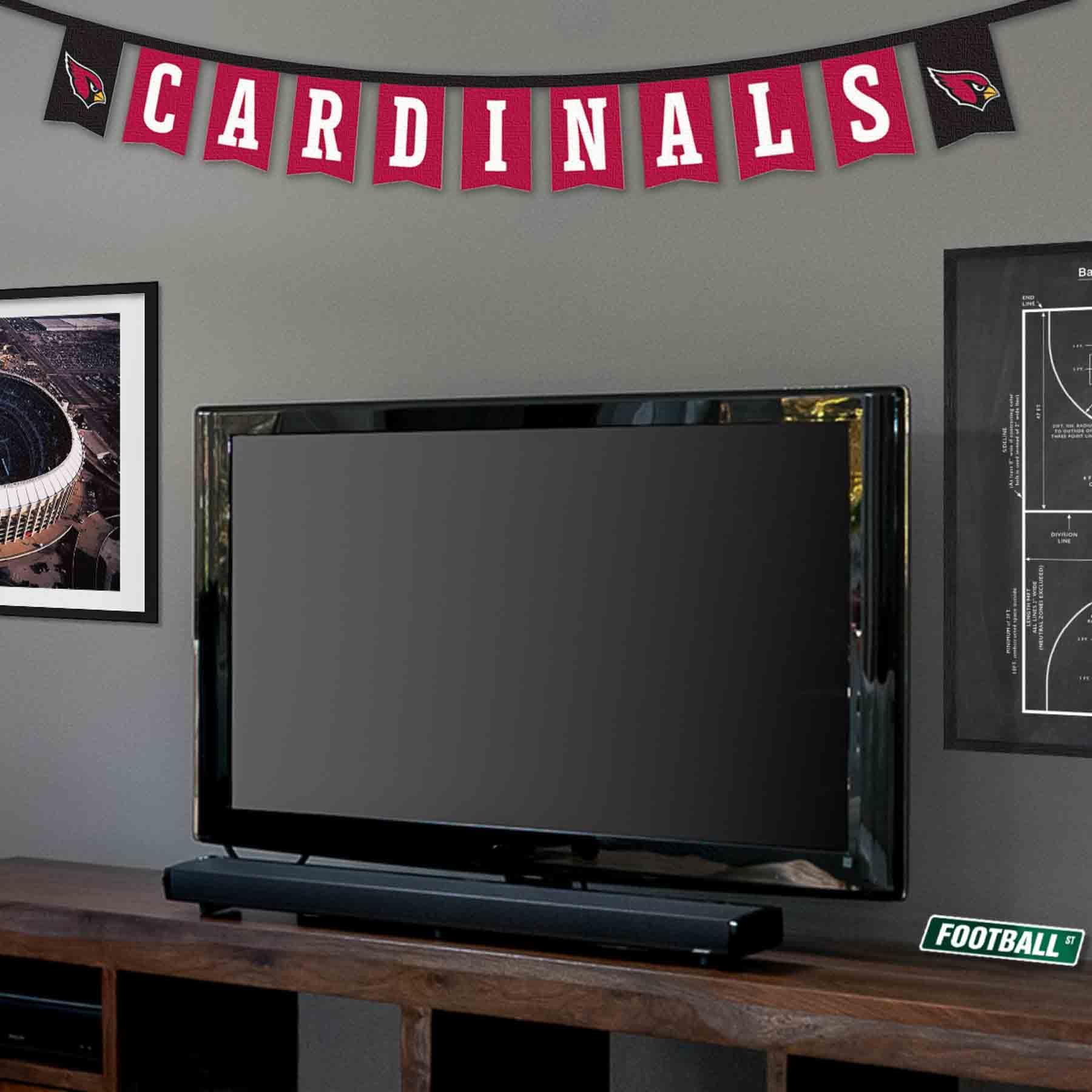 WinCraft Arizona Cardinals Banner String Pennant Flags - Sports Collectibles, Sports Memorabilia, Sports Fan Shop, Sports Gifts