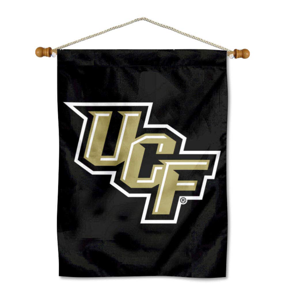 Central Florida Knights Double Sided House Flag and Wood Banner Pole Set - Sports Collectibles, Sports Memorabilia, Sports Fan Shop, Sports Gifts