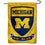 College Flags & Banners Co. Michigan Wolverines Double Sided Shield Logo Garden Flag and USA Flag Stand Pole Holder Set - Sports Collectibles, Sports Memorabilia, Sports Fan Shop, Sports Gifts