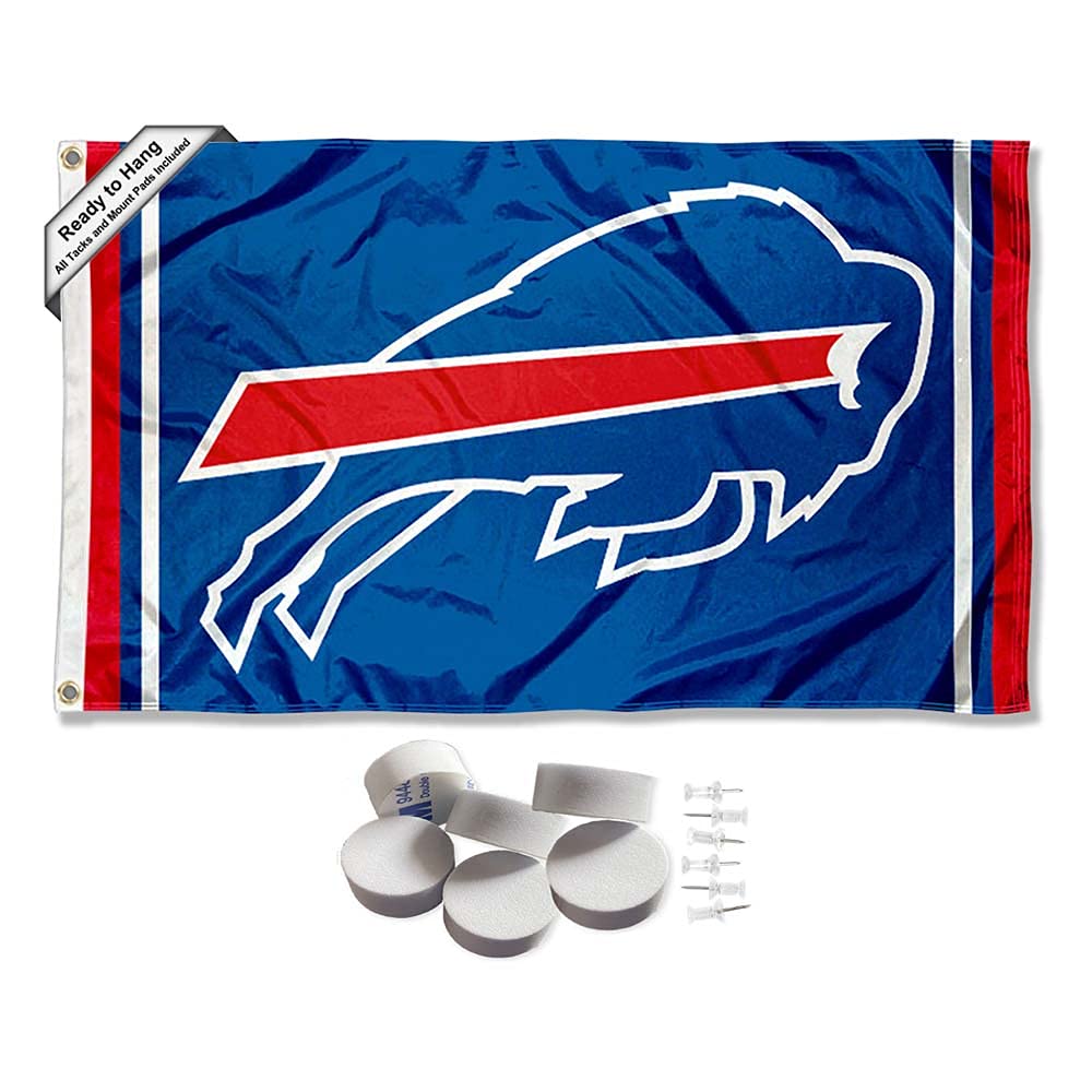 Buffalo Bills Banner and Tapestry Wall Tack Pads - Sports Collectibles, Sports Memorabilia, Sports Fan Shop, Sports Gifts