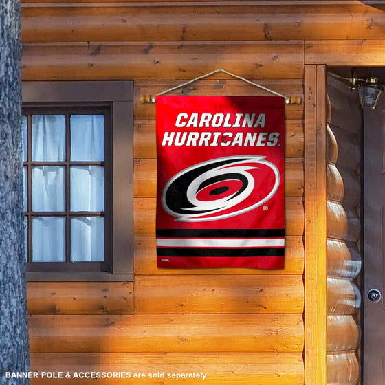 WinCraft Carolina Hurricanes Double Sided Banner House Flag - Sports Collectibles, Sports Memorabilia, Sports Fan Shop, Sports Gifts