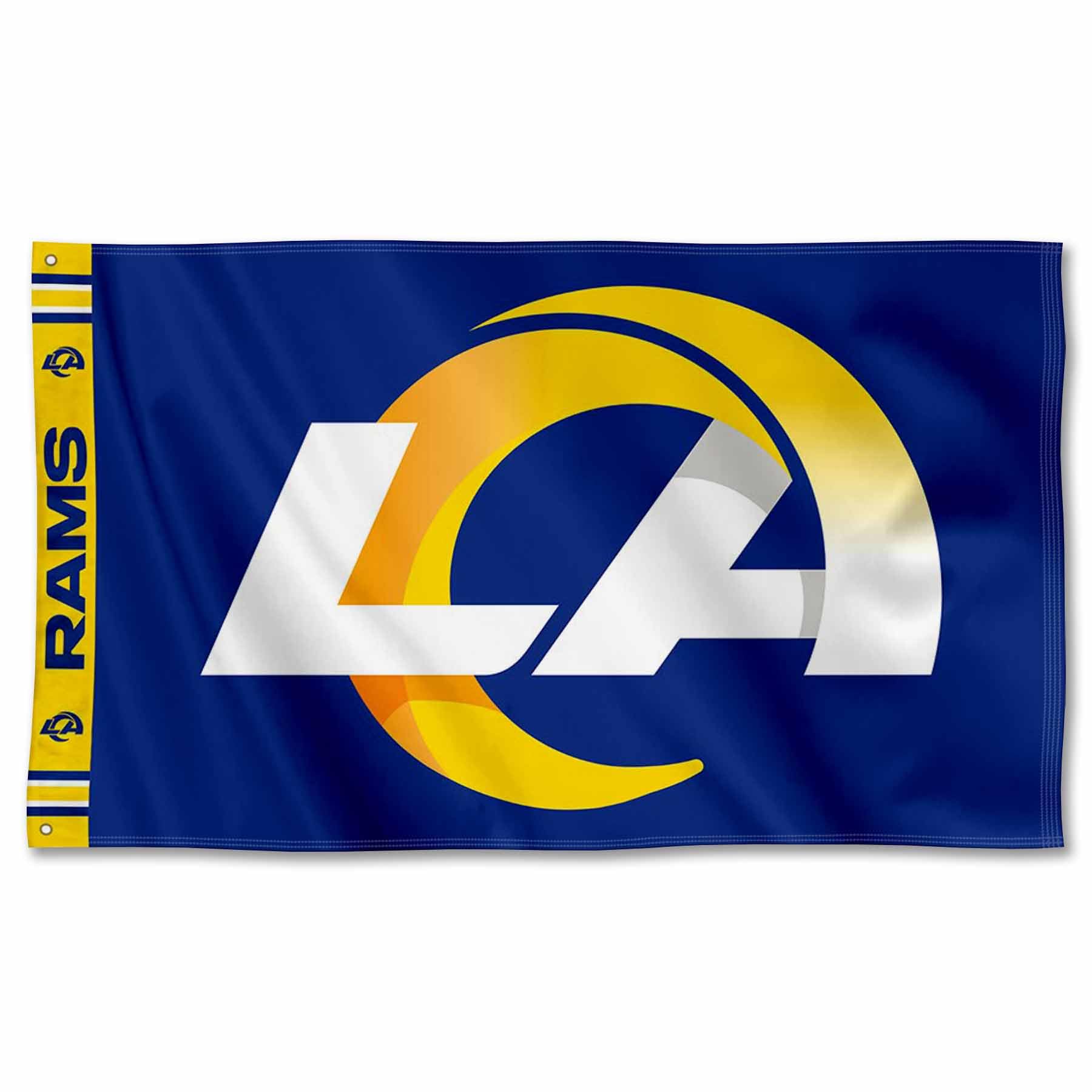 WinCraft Los Angeles Rams Printed Header 3x5 Foot Banner Flag - Sports Collectibles, Sports Memorabilia, Sports Fan Shop, Sports Gifts