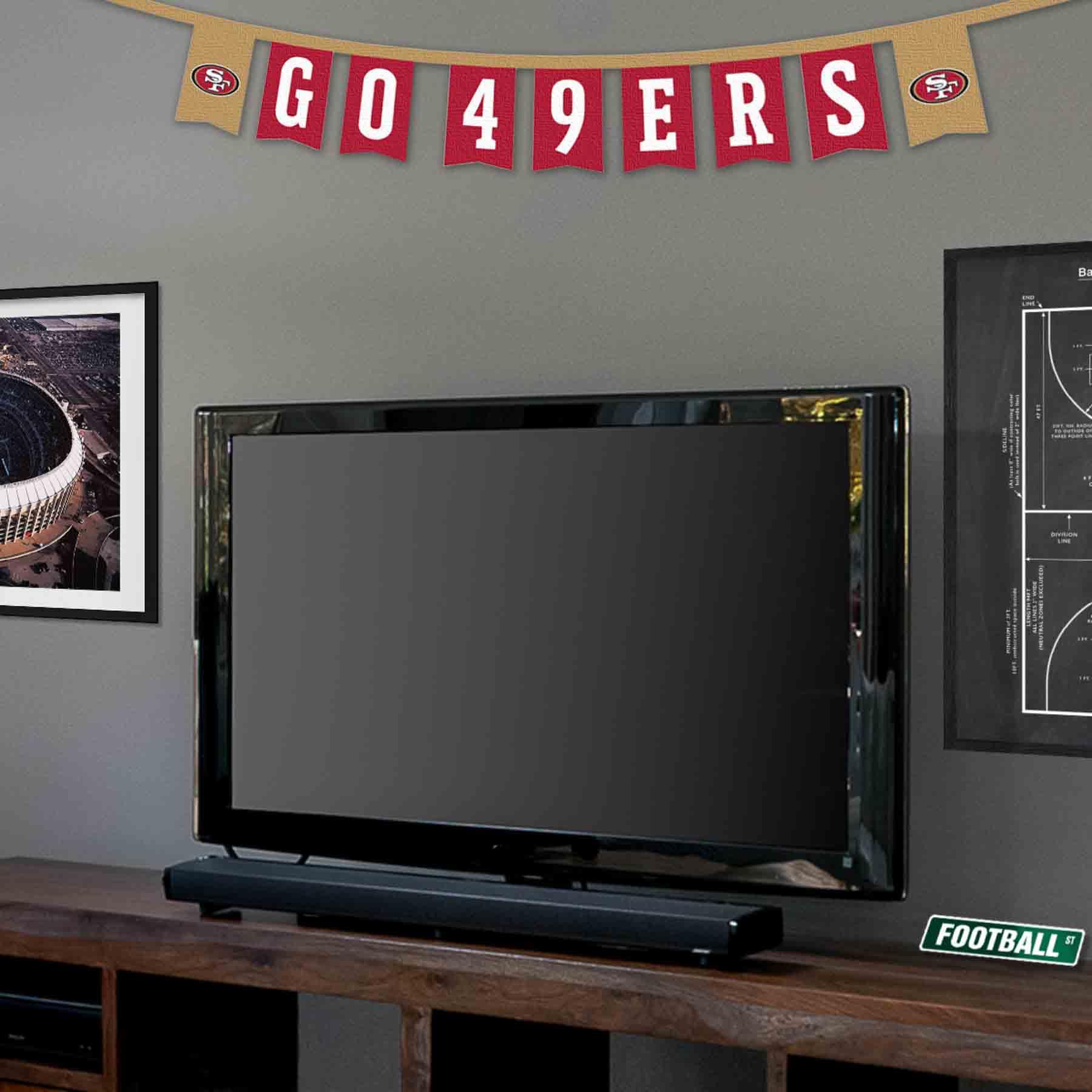 WinCraft San Francisco 49ers Banner String Pennant Flags - Sports Collectibles, Sports Memorabilia, Sports Fan Shop, Sports Gifts