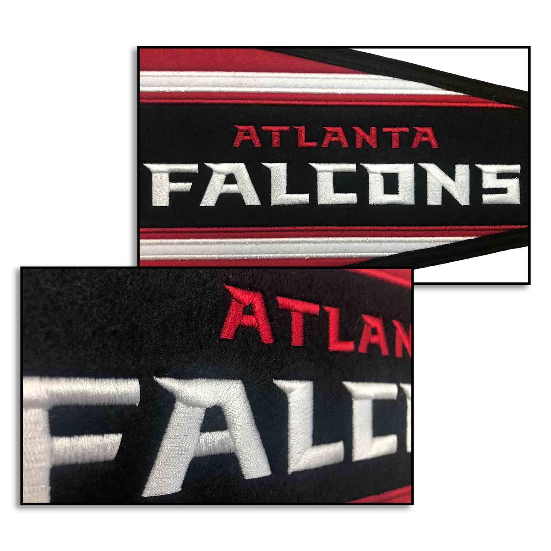 WinCraft Atlanta Falcons Embroidered and Sewn Pennant - Sports Collectibles, Sports Memorabilia, Sports Fan Shop, Sports Gifts