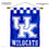 College Flags & Banners Co. Kentucky UK Wildcats Checkerboard House Flag and Wood Banner Pole Set - Sports Collectibles, Sports Memorabilia, Sports Fan Shop, Sports Gifts