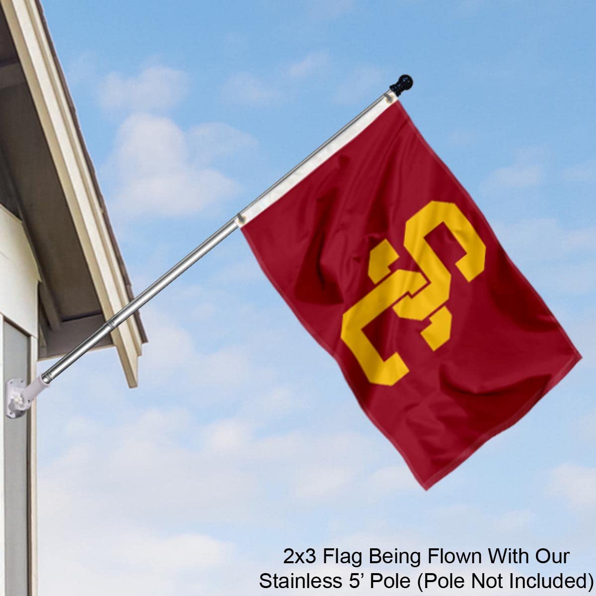 College Flags & Banners Co. USC Trojans Small 2x3 Foot Flag - Sports Collectibles, Sports Memorabilia, Sports Fan Shop, Sports Gifts